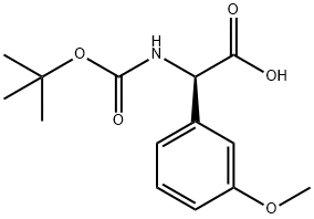 N-BOC-R-3-甲氧基苯甘氨酸, 1228565-95-4, 结构式