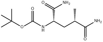 tert-butyl((2S,4S)-1,5-diamino-4-methyl-1,5-dioxopentan-2-yl)carbamate Structure