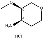 (3R,4R)-3-Methoxyoxan-4-amine hydrochloride Structure