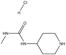 1-methyl-3-(piperidin-4-yl)urea hydrochloride Struktur