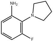 3-Fluoro-2-(pyrrolidin-1-yl)aniline Struktur