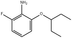 2-Fluoro-6-(pentan-3-yloxy)aniline Struktur