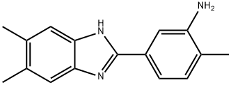 5-(5,6-dimethyl-1H-benzimidazol-2-yl)-2-methylaniline Struktur