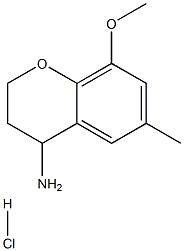 8-METHOXY-6-METHYL-3,4-DIHYDRO-2H-1-BENZOPYRAN-4-AMINE HYDROCHLORIDE Structure