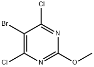 5-Bromo-4,6-dichloro-2-methoxypyrimidine Structure