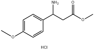 3-氨基-3-(4-甲氧基苯基)丙酸甲酯盐酸盐 结构式
