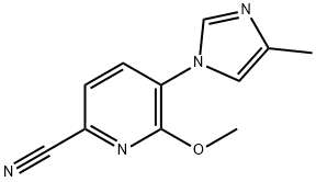 6-Methoxy-5-(4-Methyl-1H-Imidazol-1-Yl)Picolinonitrile Structure