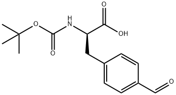 N-BOC-D-4-甲酰基苯丙氨酸, 1241678-46-5, 结构式