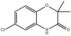 2,2-二甲基-6-氯-2H-苯并[B][1,4]噁嗪-3(4H)-酮 结构式