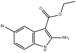 2-氨基-5-溴-1H-吲哚-3-羧酸乙酯,1242140-62-0,结构式