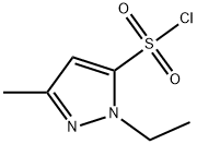 1-ethyl-3-methyl-1H-pyrazole-5-sulfonyl chloride 化学構造式