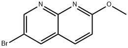 6-BROMO-2-METHOXY-1,8-NAPHTHYRIDINE, 1246554-28-8, 结构式