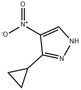 3-环丙基-4-硝基-1H-吡唑 结构式