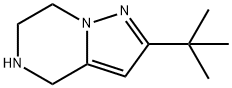 2-TERT-BUTYL-4,5,6,7-TETRAHYDROPYRAZOLO[1,5-A]PYRAZINE 结构式