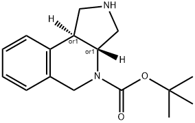 Trans-1,2,3,3A,5,9B-Hexahydro-Pyrrolo[3,4-C]Isoquinoline-4-Carboxylic Acid Tert-Butyl Ester Struktur