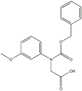 N-CBZ-RS-3-甲氧基苯甘氨酸, 125190-66-1, 结构式