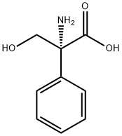 (R)-2-amino-3-hydroxy-2-phenylpropanoic acid 结构式
