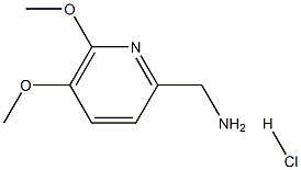 (5,6-dimethoxypyridin-2-yl)methanamine hydrochloride, 1255098-74-8, 结构式