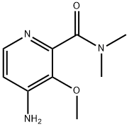4-氨基-3-甲氧基-N,N-二甲基吡啶-2-甲酰胺 结构式