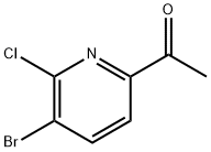 1-(5-溴-6-氯吡啶-2-基)乙烷-1-酮, 1256805-46-5, 结构式