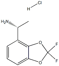 (R)-1-(2,2-Difluorobenzo[d][1,3]dioxol-4-yl)ethanamine hydrochloride Structure