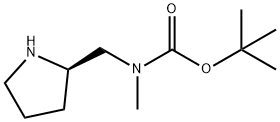 tert-butyl methyl[(2R)-pyrrolidin-2-ylmethyl]carbamate Struktur