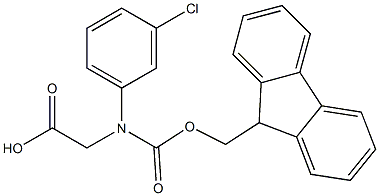 N-Fmoc-R-3-Chlorophenylglycine Struktur