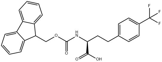 Fmoc-4-trifluoromethyl-L-homophenylalanine Structure