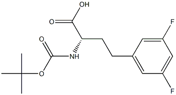 (S)-a-(Boc-amino)-3,5-difluorobenzenebutanoic acid Structure