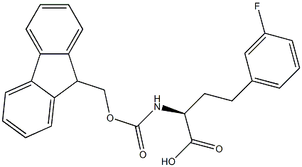 N-Fmoc-(S)-3-fluorohomophenylalanine Structure