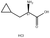 R-环丙基丙氨酸盐酸盐, 1260606-51-6, 结构式