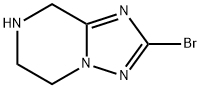 2-Bromo-5,6,7,8-tetrahydro-[1,2,4]triazolo[1,5-a]pyrazine 结构式