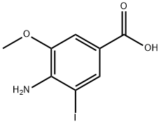 4-氨基-3-碘-5-甲氧基苯甲酸, 1260785-20-3, 结构式