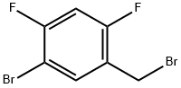 1-bromo-5-(bromomethyl)-2,4-difluorobenzene Struktur