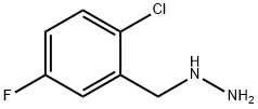 (2-chloro-5-fluorobenzyl)hydrazine 化学構造式