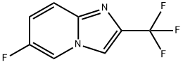 6-Fluoro-2-trifluoromethyl-imidazo[1,2-a]pyridine 结构式