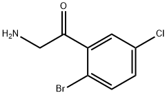 2-amino-1-(2-bromo-5-chlorophenyl)ethanone Struktur