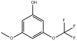 3-METHOXY-5-(TRIFLUOROMETHOXY)PHENOL,1261752-88-8,结构式