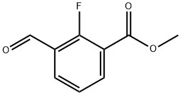 METHYL 2-FLUORO-3-FORMYLBENZOATE Structure