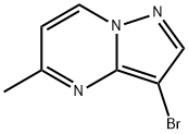 3-ブロモ-5-メチルピラゾロ[1,5-A]ピリミジン 化学構造式