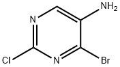 4-Bromo-2-chloro-5-pyrimidinamine 化学構造式