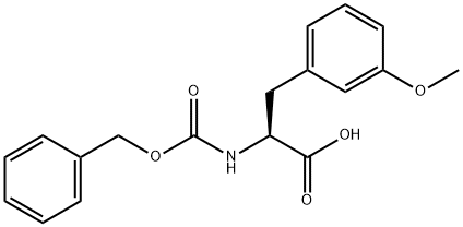 N-Cbz-L-3-methoxy-Phenylalanine Struktur