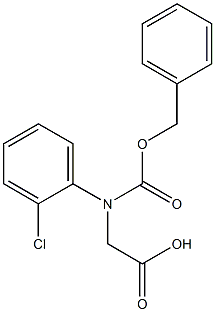 N-Cbz-R-2-Chlorophenylglycine Struktur
