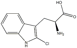 DL-2-chloro-Tryptophan Structure