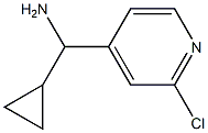 1-(2-chloropyridin-4-yl)-1-cyclopropylmethanamine Struktur