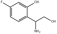 2-(1-AMINO-2-HYDROXYETHYL)-5-FLUOROPHENOL Struktur
