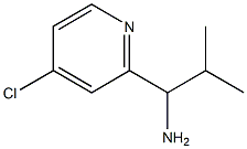 1-(4-chloropyridin-2-yl)-2-methylpropan-1-amine Struktur