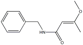 2-Butenamide, 3-methoxy-N-(phenylmethyl)-, (E)- 化学構造式