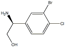 (2S)-2-AMINO-2-(3-BROMO-4-CHLOROPHENYL)ETHAN-1-OL, 1272734-29-8, 结构式