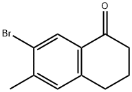 7-BROMO-6-METHYL-1,2,3,4-TETRAHYDRONAPHTHALEN-1-ONE Structure